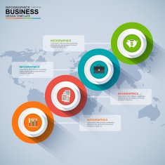 abstract 3d paper infographics N83