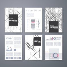Design Template Set for Web Mail Brochures Mobile Technology App N7