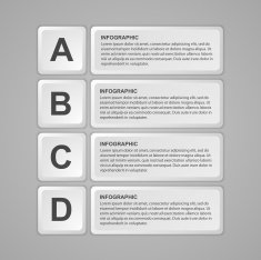 Abstract keyboard buttons infographic Design element