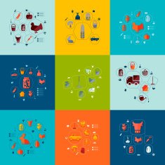 agriculture flat infographic N30