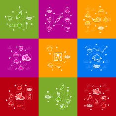restaurant sticker infographic N14