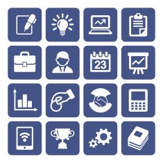 Business icons set N87