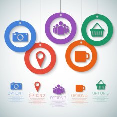 Web Infographic Template Layout With Vector Icons could be used N6