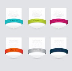 Vector colorful info graphics for your business presentations N346