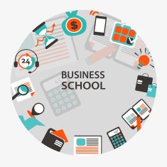 Business school emblem