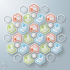 Seven Triangel Hexagons With Centre