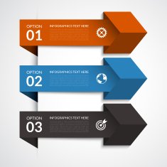 Modern arrow infographic elements N7
