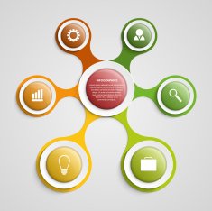 Abstract infographic in the form of metabolic Design elements N20