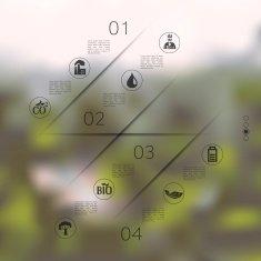 ecology infographic with unfocused background N51