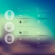 ecology infographic with unfocused background N52