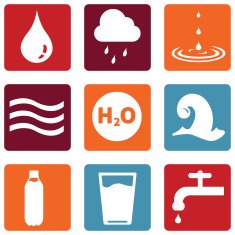 Vector Set of Water Icons N17