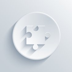 Vector modern puzzle icons background N6