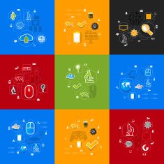 technology sticker infographic N44