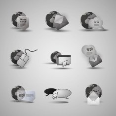 Collection Of Website Elements and Icons N2