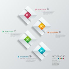 Infographic with white diamond on the grey background N2