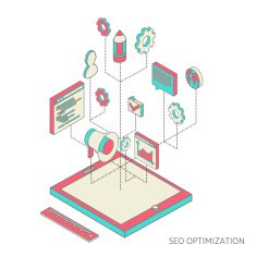 isometric background seo optimization N3
