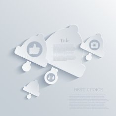 Vector modern bell background Eps 10