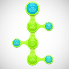 metaball colorful round diagram infographics N137