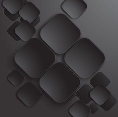 Abstract black paper element Vector illustration