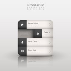 abstract 3d interface infographics N4
