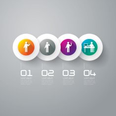 Infographics vector design template N348