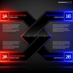 Abstract infographics banner design N55