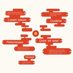 speech bubbles infographics vector