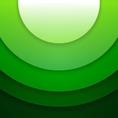 Abstract green paper circles vector background N7
