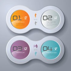 Infographics vector design template N349