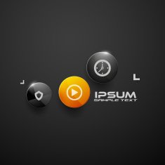 Circles web infographic modern design