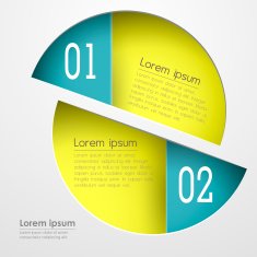 vector abstract 3d paper infographics N77