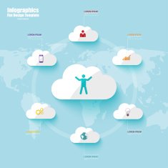 Infographics vector design template N350