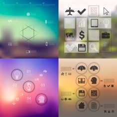 business infographic with unfocused background N225