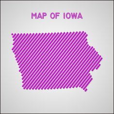 map of Iowa N6