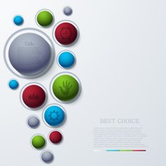 vector modern busainess infographic N16