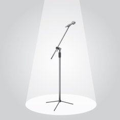 The microphone on the stage under spotlights N3
