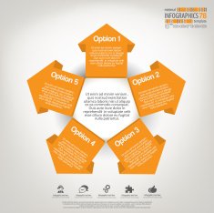 Minimal infographic template N43