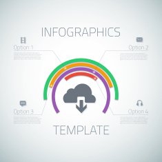 Web Infographic Timeline Pie Template Layout With Vector Icons N13