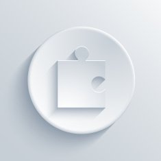 Vector modern puzzle icons background N7