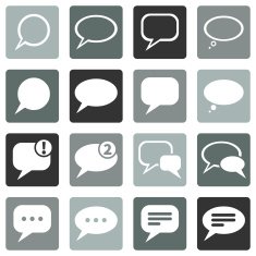 Vector Set of Bubbles Icons N7