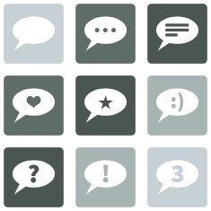 Vector Set of Bubbles Icons with Different Concepts N8