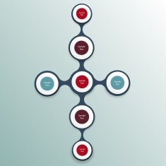 metaball colorful round diagram infographics N138