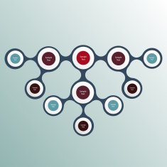metaball colorful round diagram infographics N140