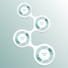 metaball colorful round diagram infographics N142