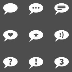 Vector Set of Bubbles Icons with Different Concepts N9