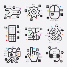 technology infographic N63
