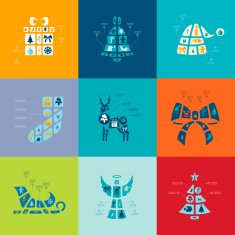 Christmas flat infographic N112