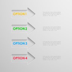 arrows vector infographic elements N2