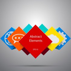Abstract cubes background EPS10 vector