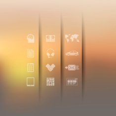 business infographic with unfocused background N234